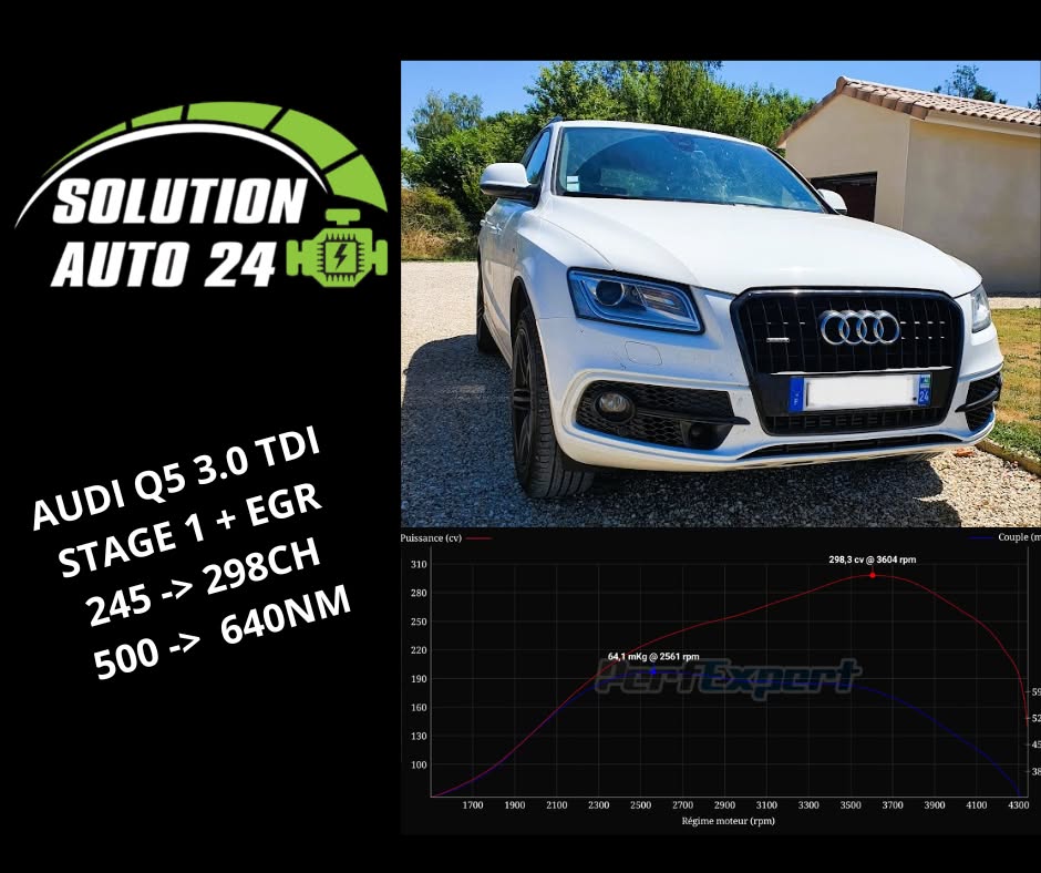 Audi Q5 3.0 TDI Stage 1 – Solution Auto 24