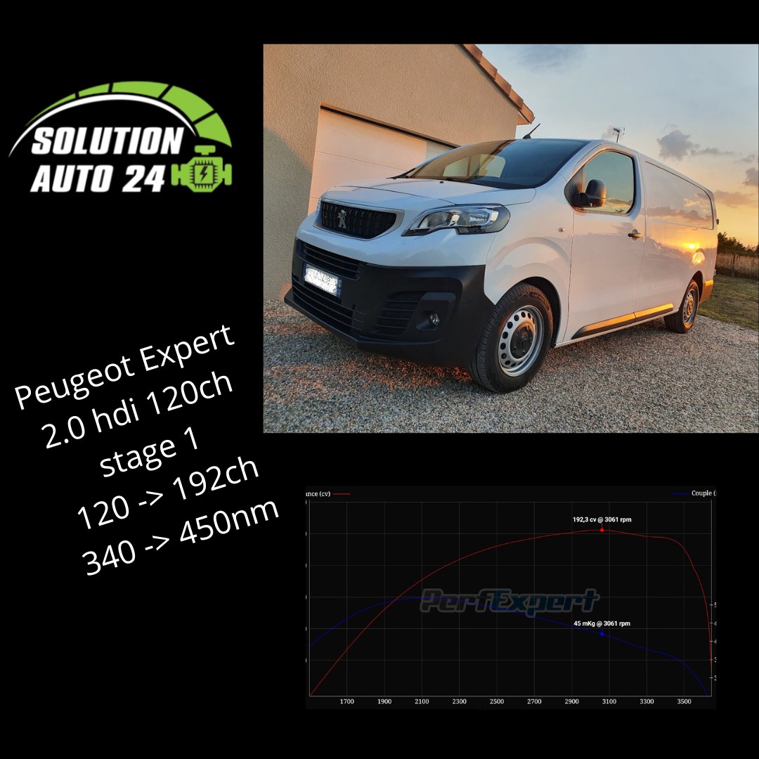 Peugeot Expert 2.0 HDI Stage 1 – Solution Auto 24