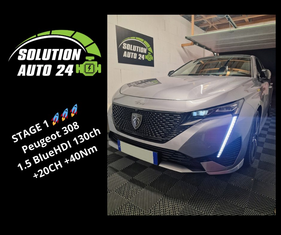 Peugeot 308 1.5 BlueHDI Stage 1 – Solution Auto 24